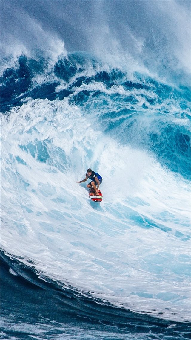 Apple ny58 wave surf summer sea nature iPhone 8 wallpaper 