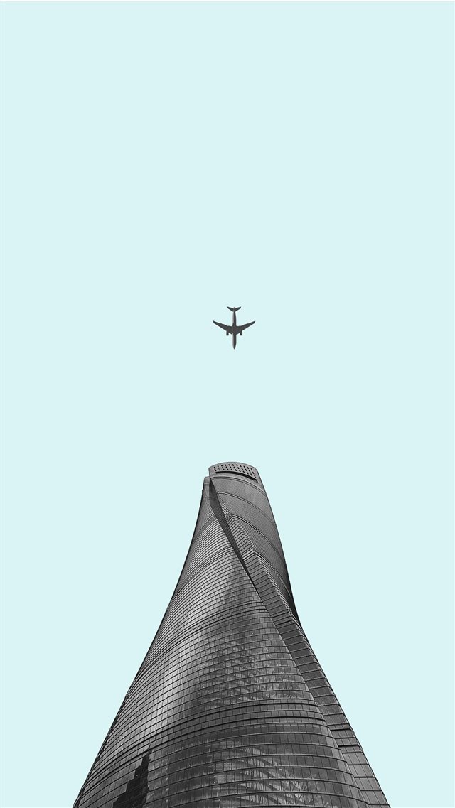 bottom view of airplane iPhone 8 wallpaper 