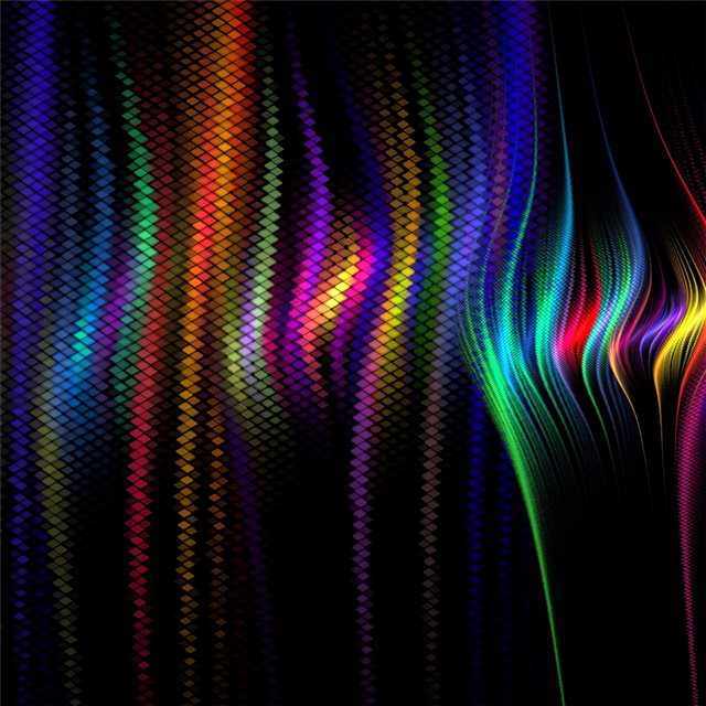 colorful fractal abstract art 4k iPad wallpaper 