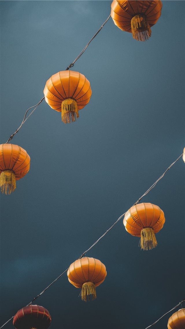 low angle photography of lantern iPhone 8 wallpaper 