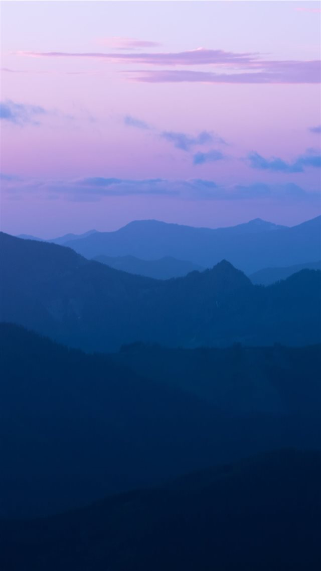 mountain ranges during golden hour iPhone 8 wallpaper 