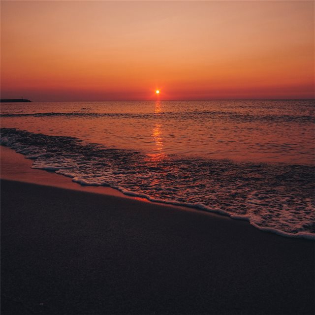 seashore during sunset 5k iPad Pro wallpaper 