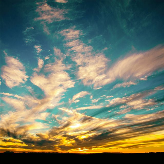 sunset sky 5k iPad wallpaper 