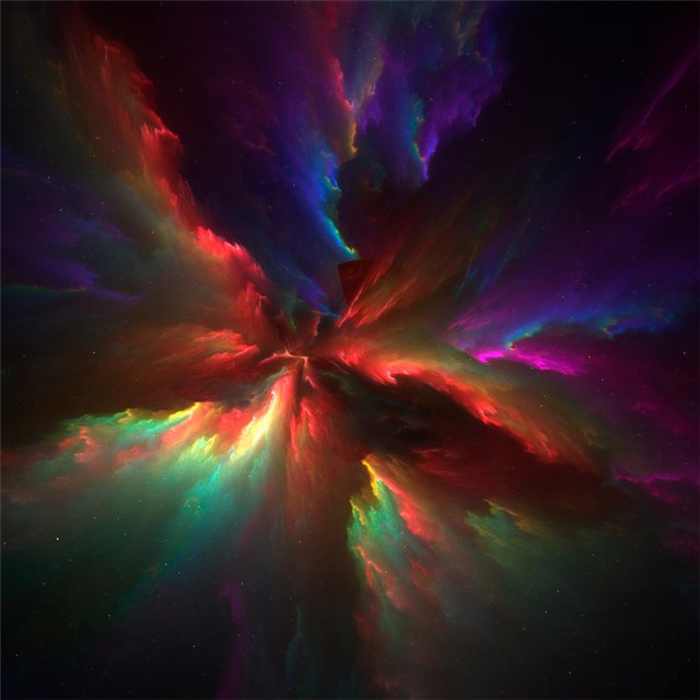 the colors of universe abstract 4k iPad Pro wallpaper 