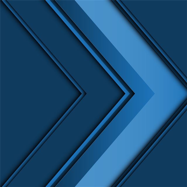 abstract arrow 3d blue 5k iPad wallpaper 