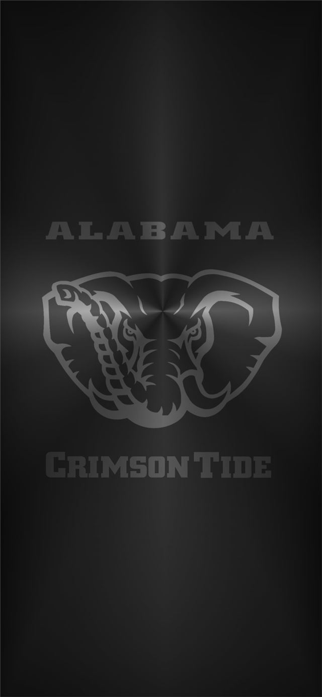 Alabama Crimson Tide Football logo Metal iPhone X wallpaper 