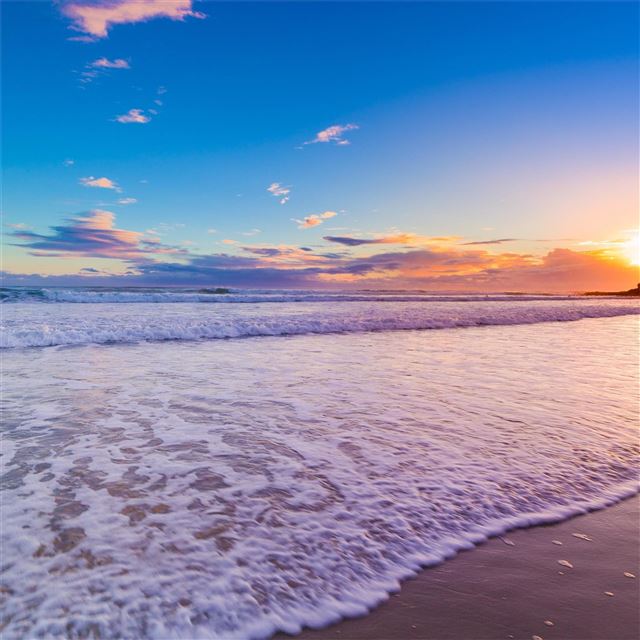 beautiful beach sunset 4k iPad Pro wallpaper 