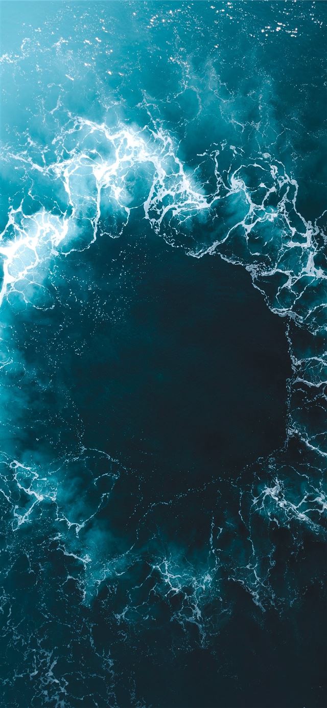 blue and white water splash iPhone X wallpaper 