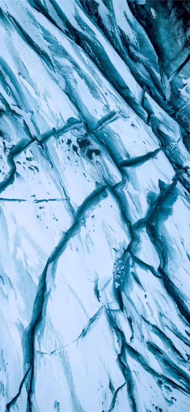 cracked rock formation illustration iPhone 11 wallpaper 