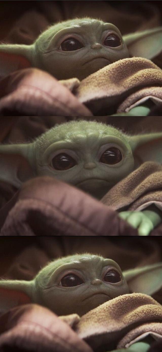 Cute baby yoda mandalorian 4K Star Wars Disney iPhone X wallpaper 