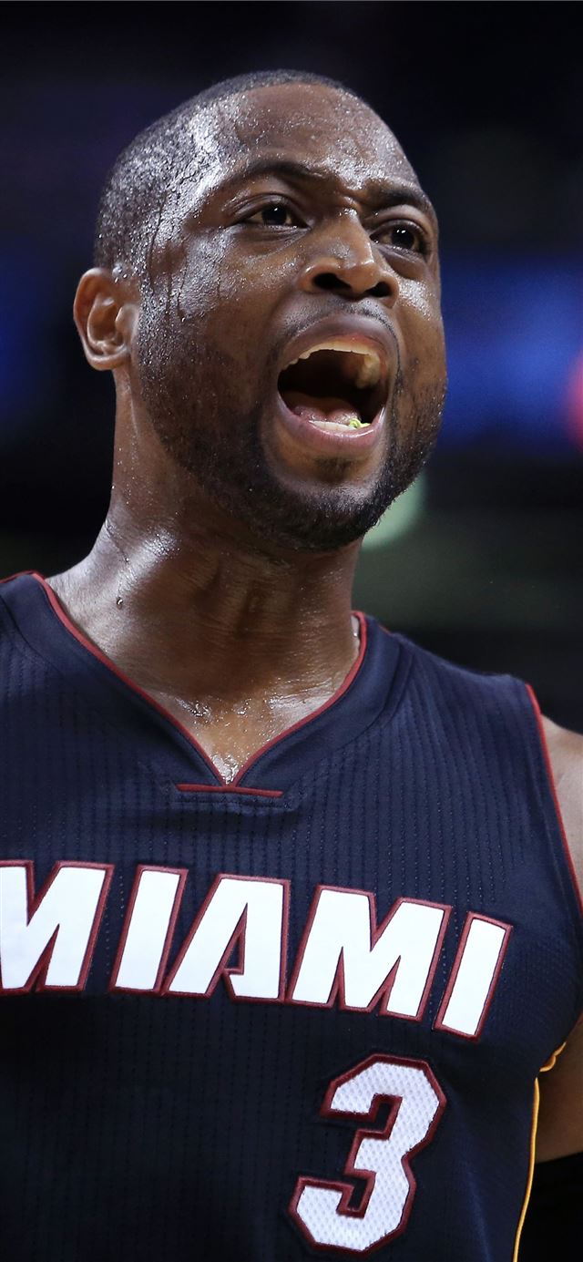 Dwyane Wade Miami Heat NBA basketball 4K Sport iPhone 11 wallpaper 