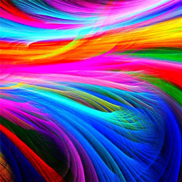 fractal shapes colorful iPad wallpaper 