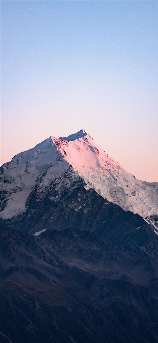 ice capped mountain at daytime iPhone X wallpaper 