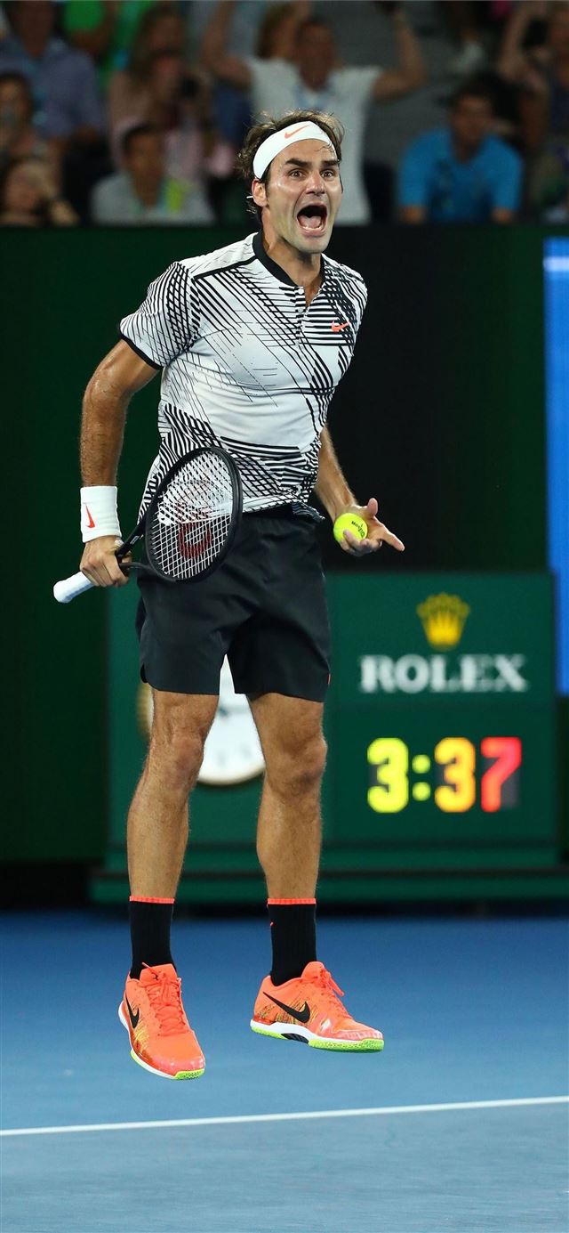 Las mejores fotos del triunfo de Roger Federer sob... iPhone X wallpaper 
