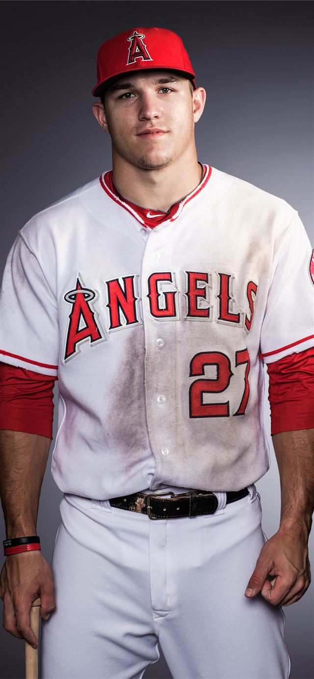Mike Trout iPhone X wallpaper 