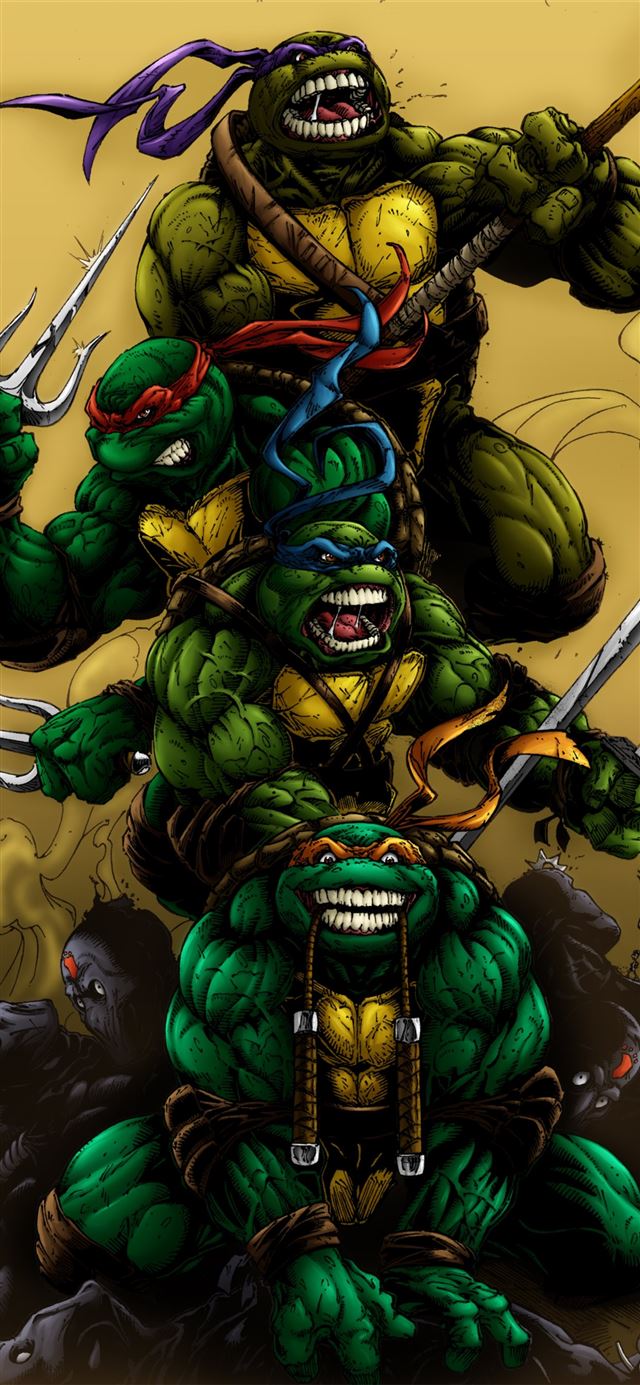 Ninja Turtles posted by Sarah Johnson iPhone X wallpaper 