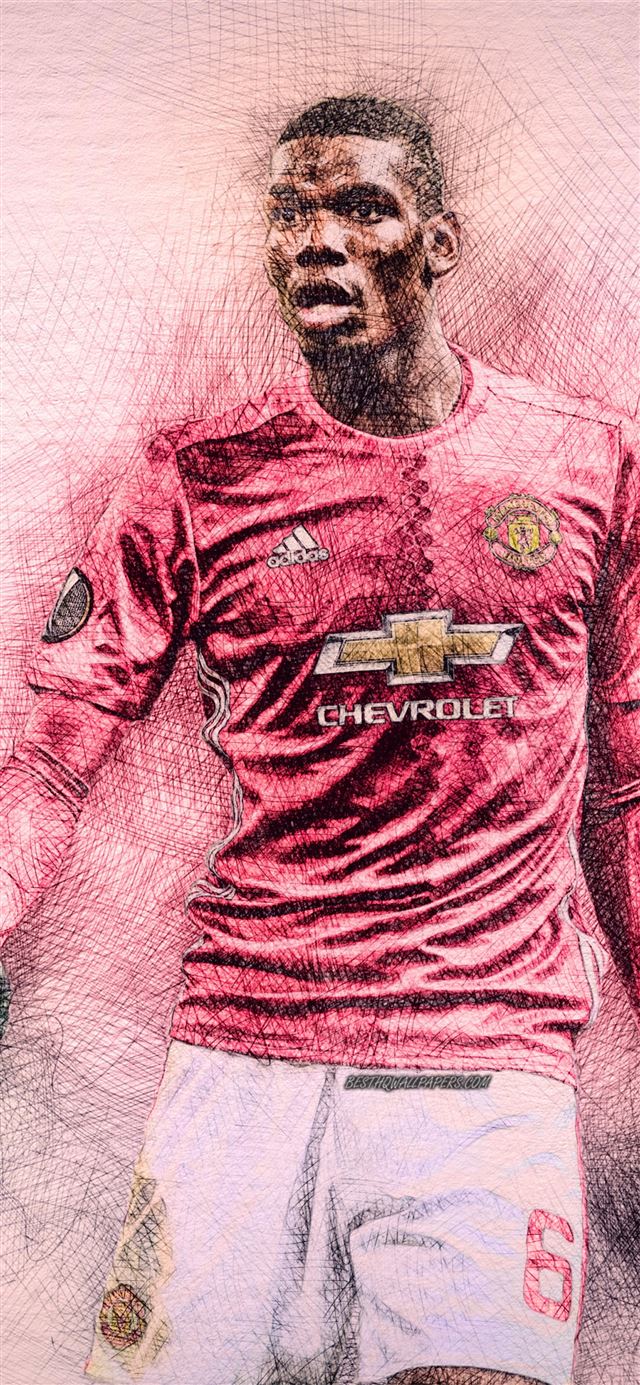 Paul Pogba FC Manchester United Samsung Galaxy Not... iPhone X wallpaper 
