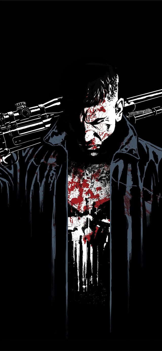 Punisher HD wiki iPhone X wallpaper 