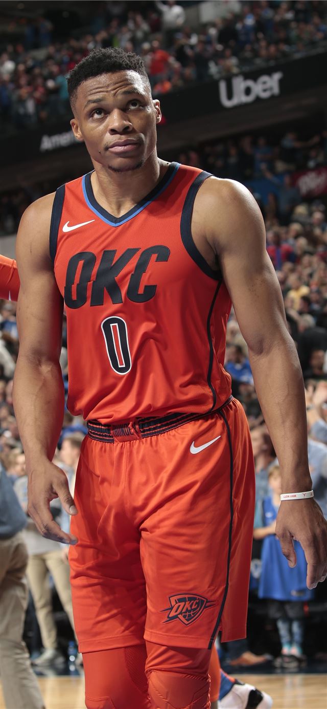 Russell Westbrook on Dog iPhone X wallpaper 