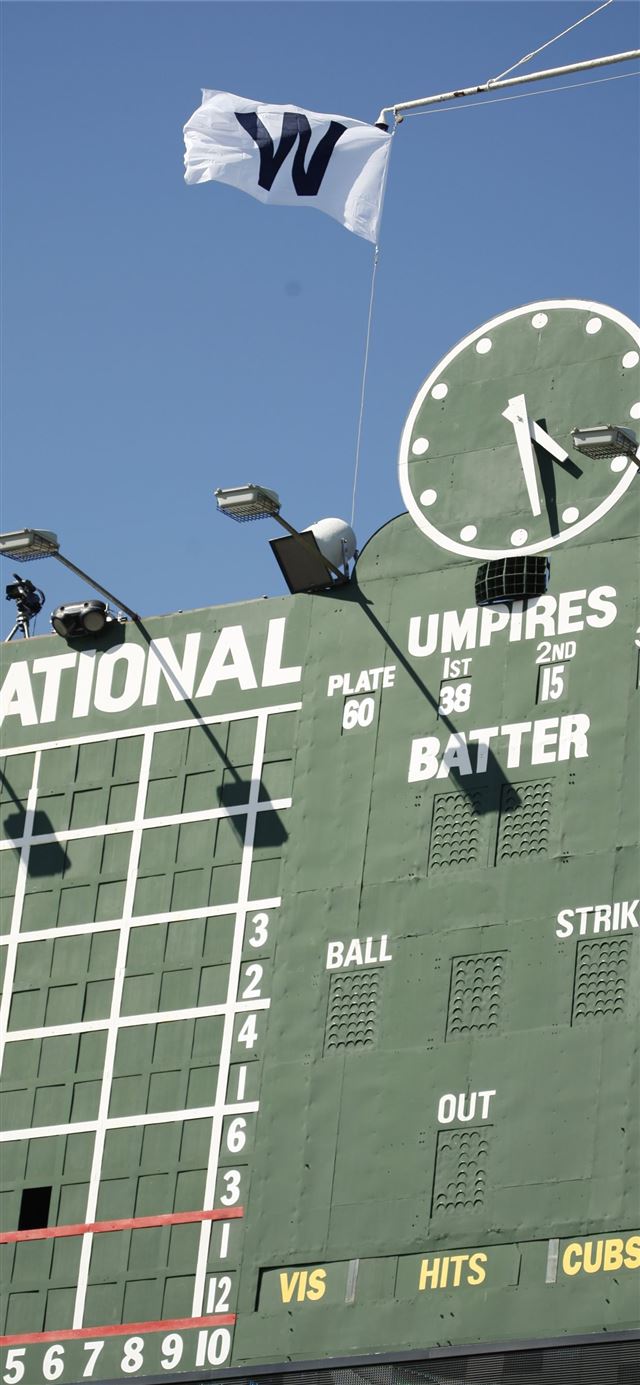 The Old Scoreboard Flying the W Flag iPhone X wallpaper 