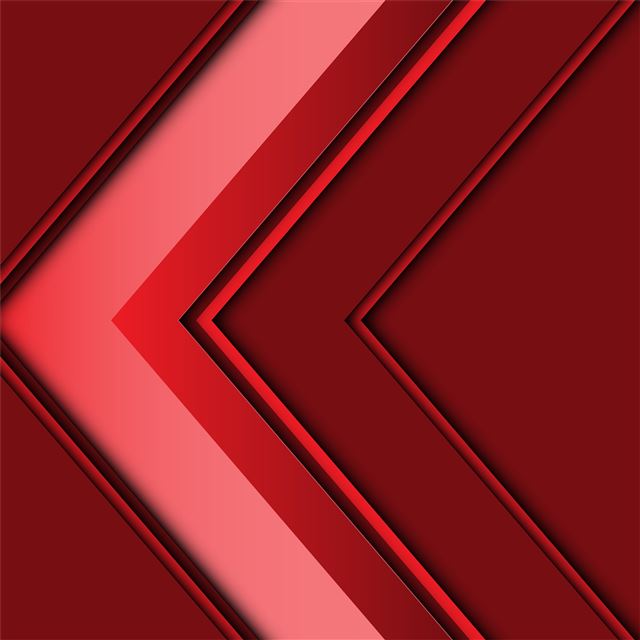 abstract arrow 3d red 5k iPad wallpaper 