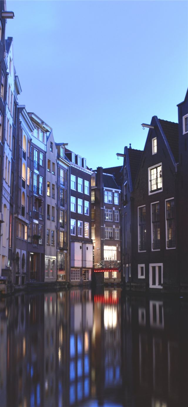 amsterdam netherlands buildings iPhone 11 wallpaper 