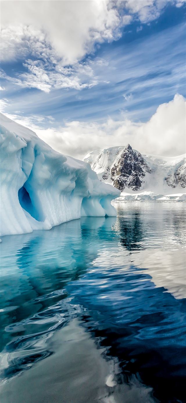 Antarctica iceberg ocean 8k Nature iPhone 11 Wallpapers Free Download