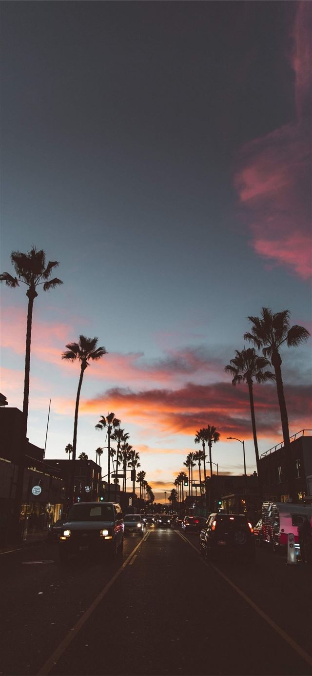 California Sunset iPhone X wallpaper 