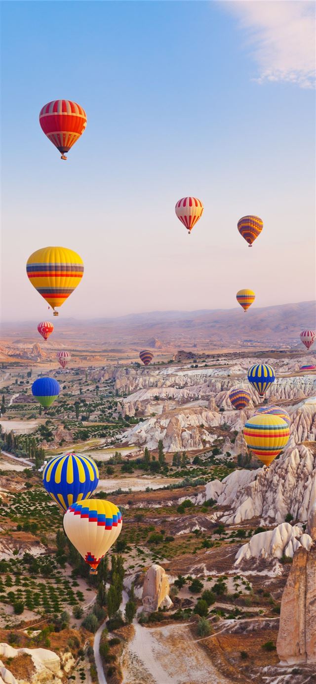 Cappadocia Hot Air Balloon Ride Bucket List Balloo... iPhone X wallpaper 
