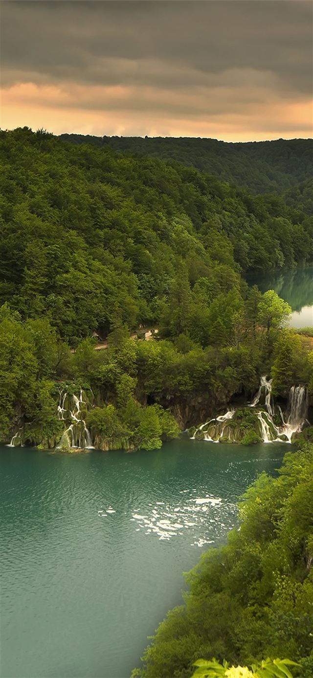 Croatia Plitvice Lakes National Park Forest iPhone 11 wallpaper 