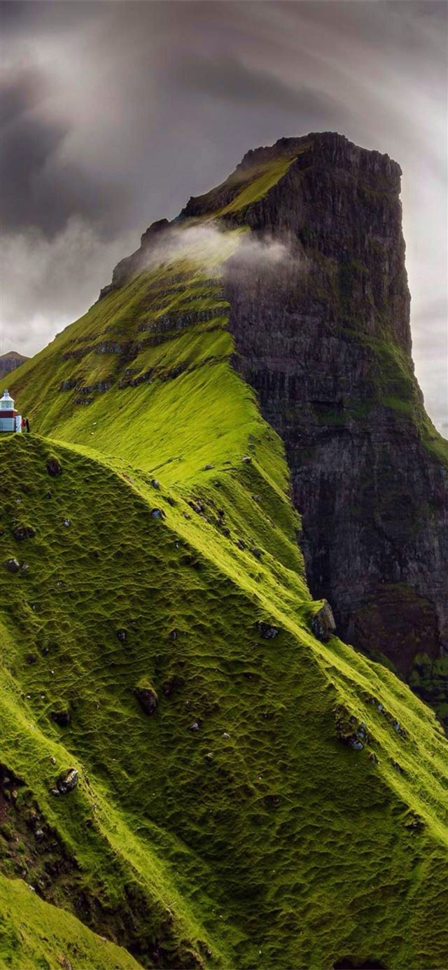 Faroe Islands Cave iPhone X wallpaper 