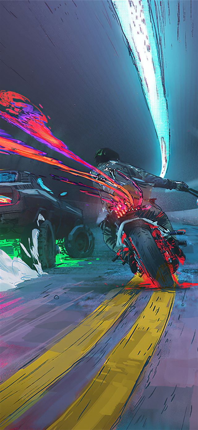 fast and furious bike chase iPhone 11 wallpaper 
