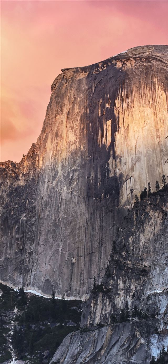 Half Dome Yosemite valley national park nature iPhone 11 wallpaper 