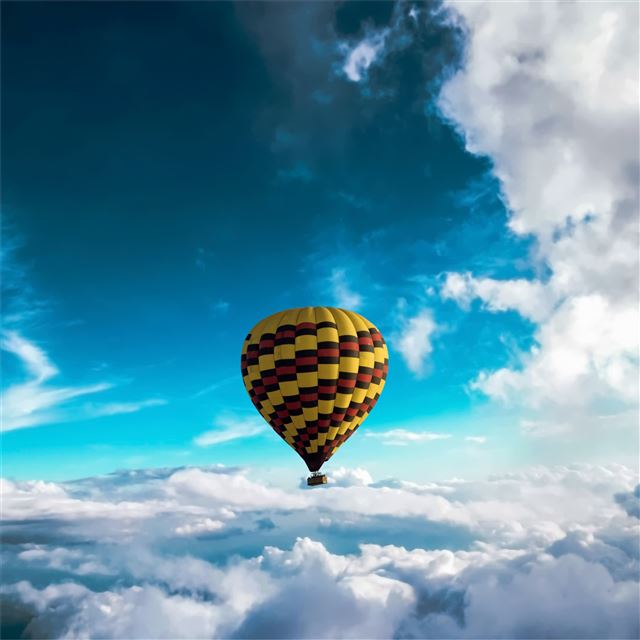 hot air balloon 5k iPad Pro wallpaper 
