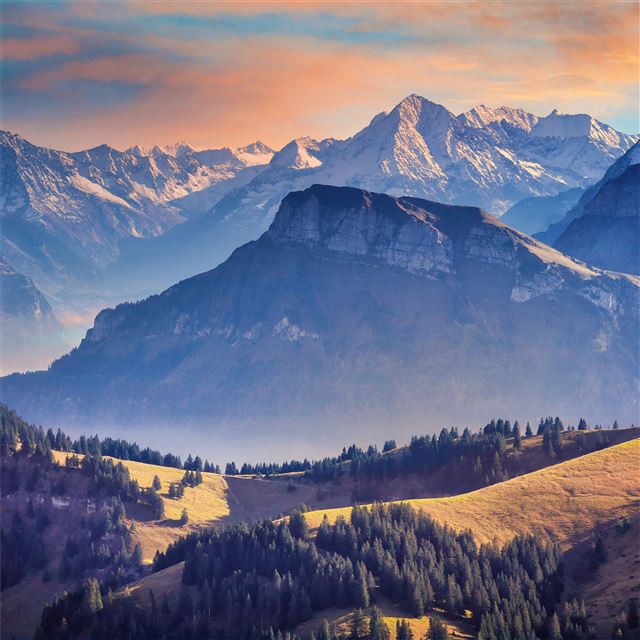 landscape alpine mountains landscape 5k iPad Pro wallpaper 
