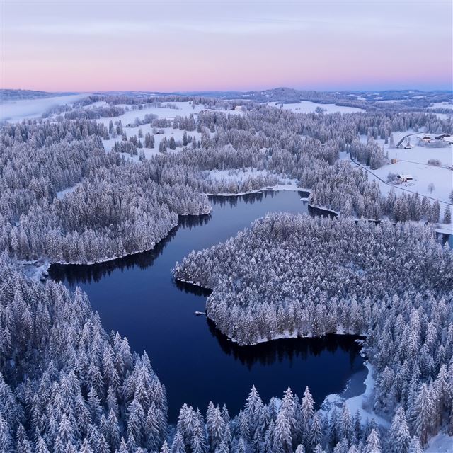 landscape winter iPad wallpaper 