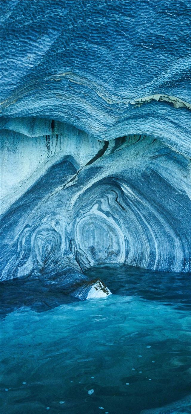 Marble Caves iPhone 11 wallpaper 