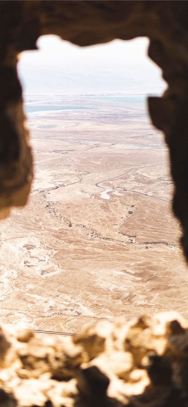 Masada National Park at Israel iPhone X wallpaper 