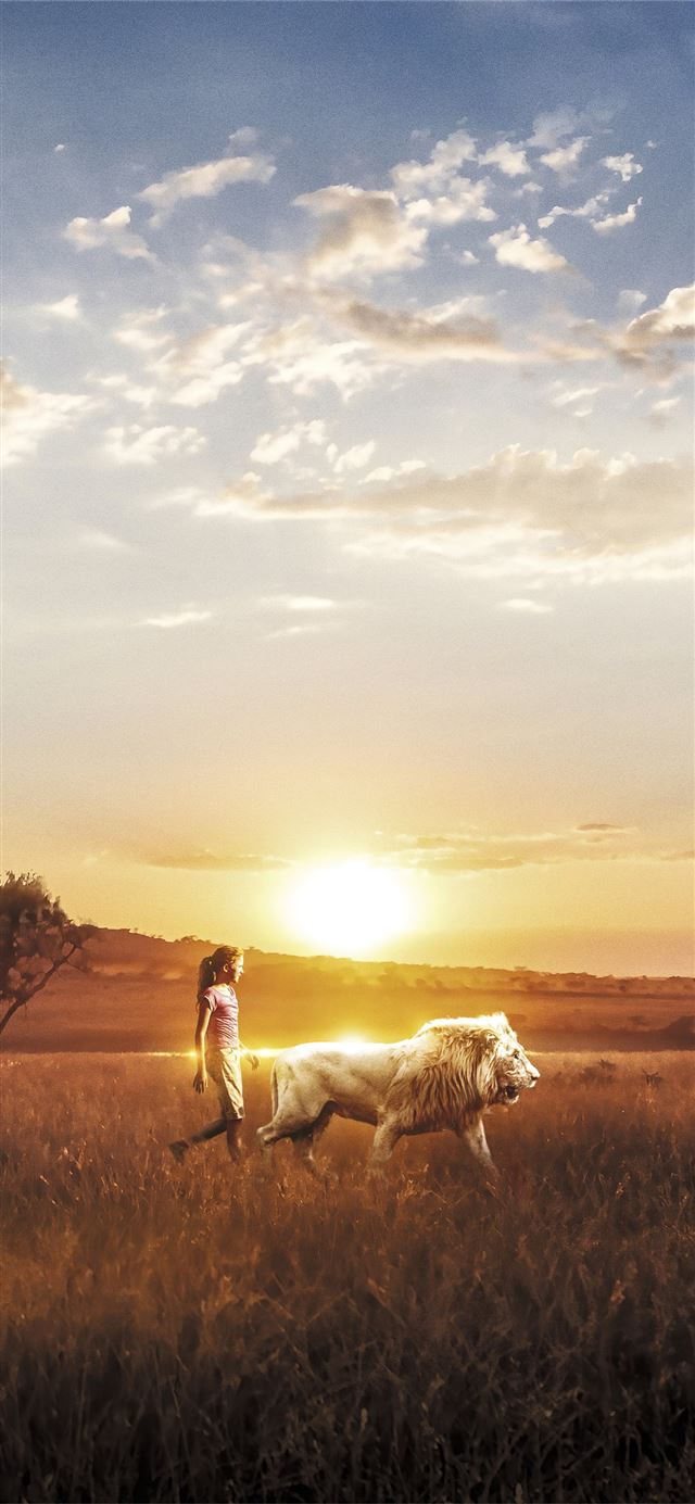 mia and the white lion iPhone X wallpaper 