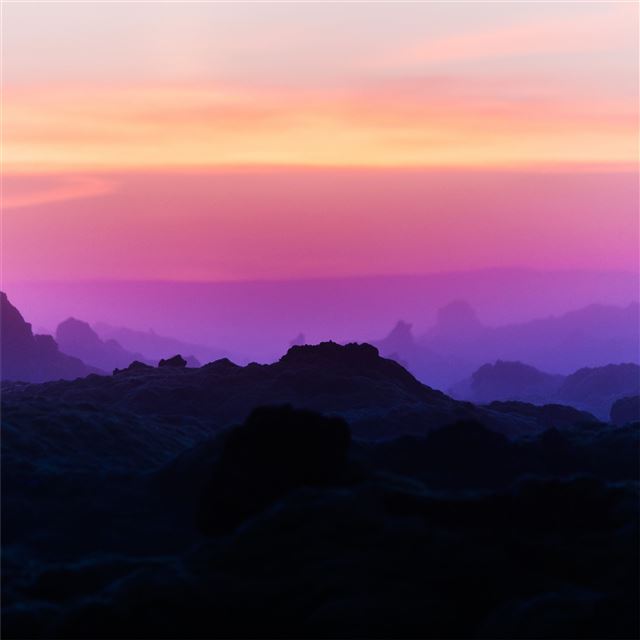 mountain range scenery peak iceand flare light 5k iPad Pro wallpaper 