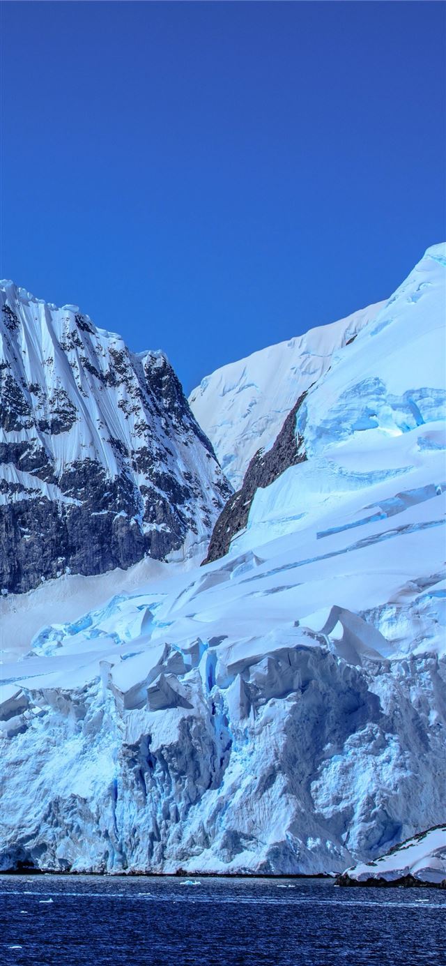 mountain snow snowy antarctica iPhone 11 wallpaper 