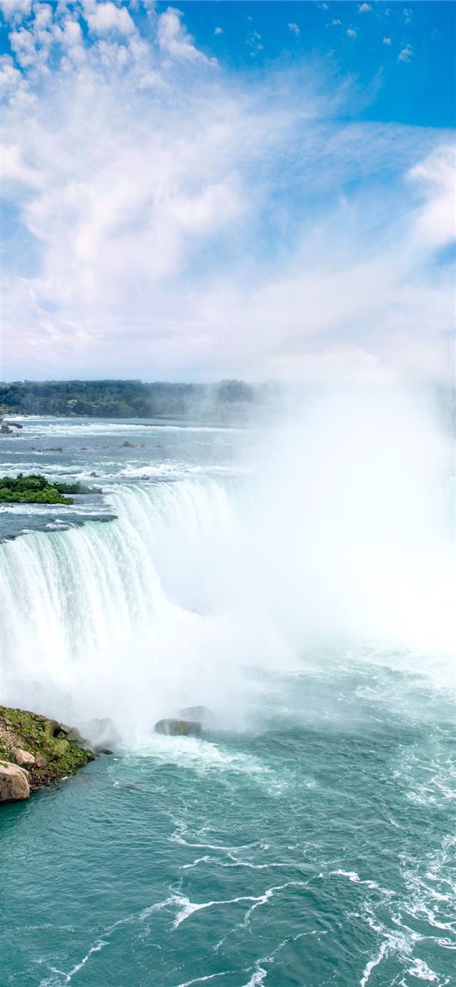 Niagara Falls waterfall New York USA 6k Nature iPhone X wallpaper 