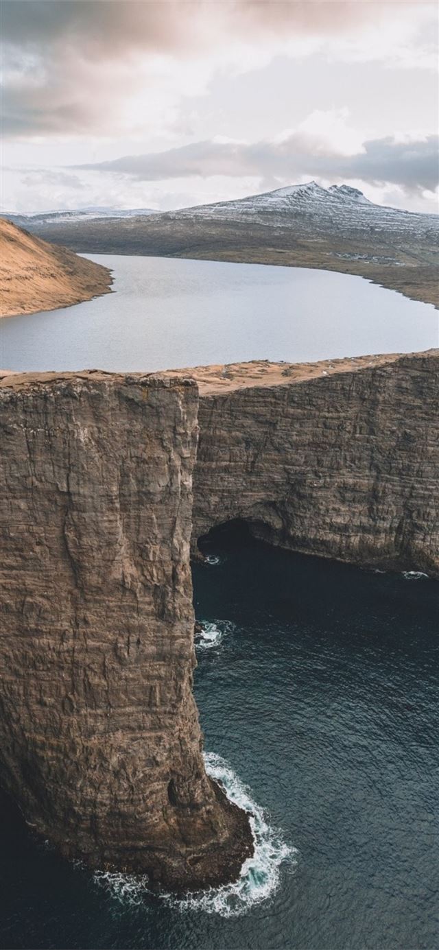 Norway Faroe Islands Rocks Hills Mountain iPhone 11 wallpaper 