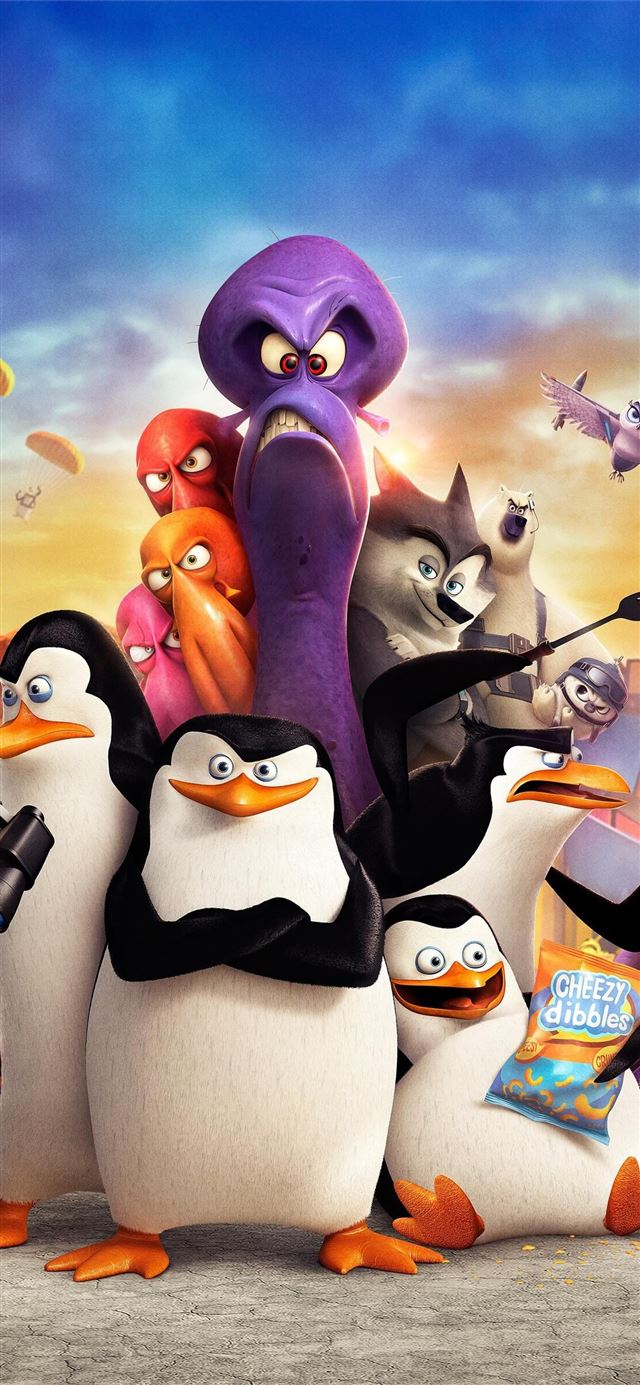 Penguins of Madagascar Phone iPhone X wallpaper 