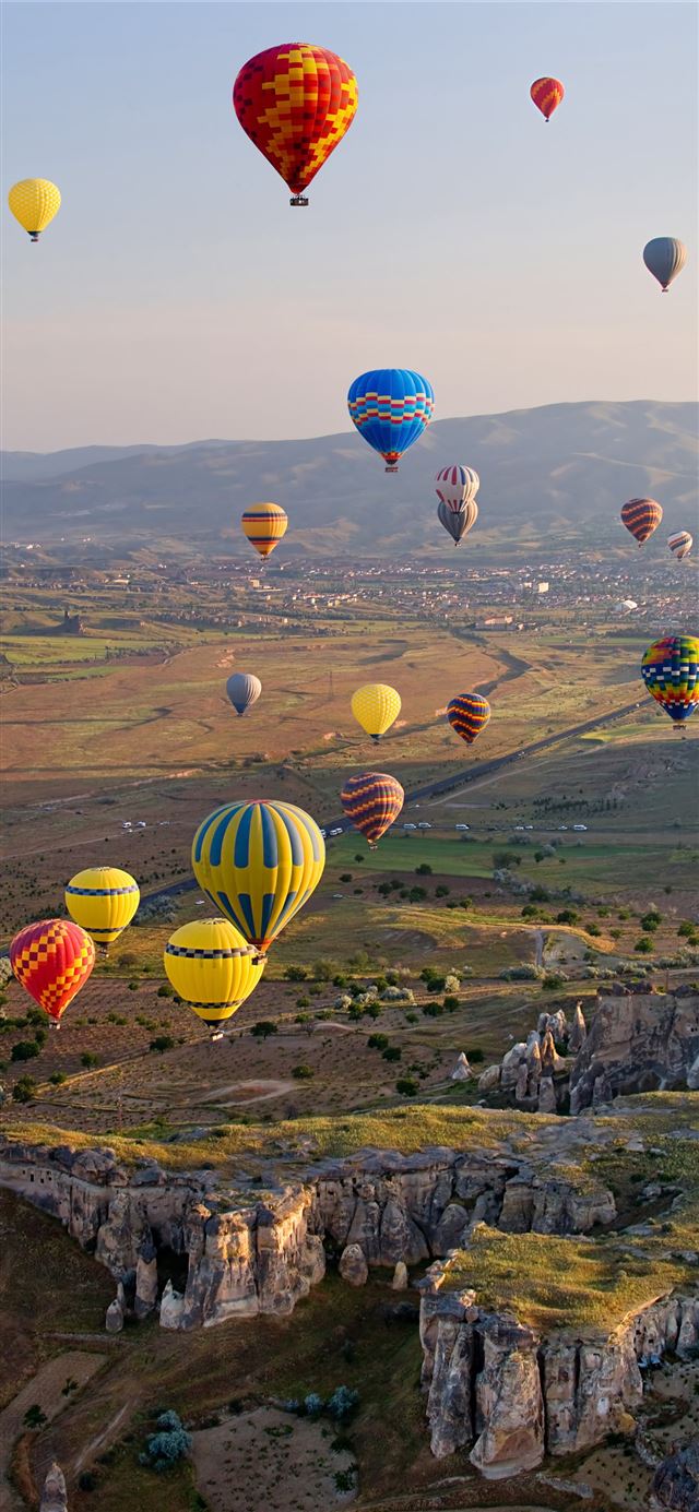 Photo Turkey balloon Cappadocia Nature iPhone 11 wallpaper 