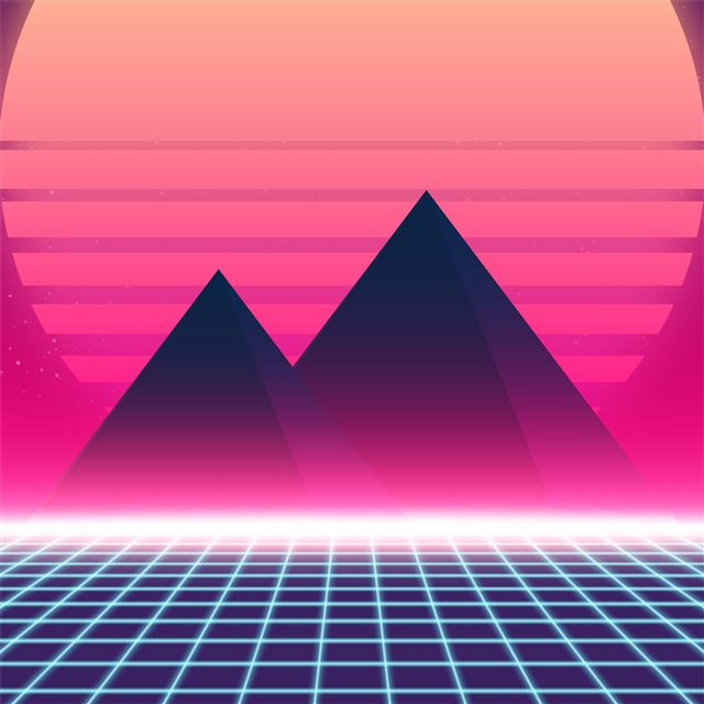 retrowave 90s iPad Pro Wallpapers Free Download