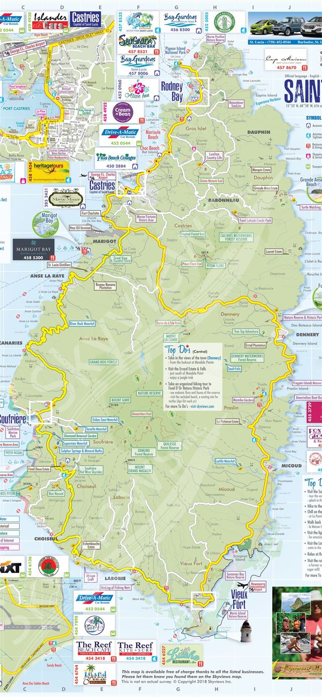 Saint Lucia Map – ardusat org iPhone 11 wallpaper 