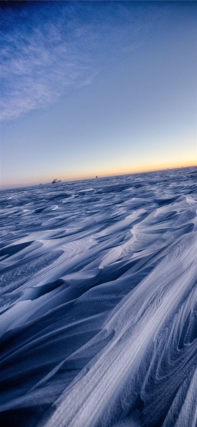 Snow covered landscape snow covered landscape anta... iPhone X wallpaper 