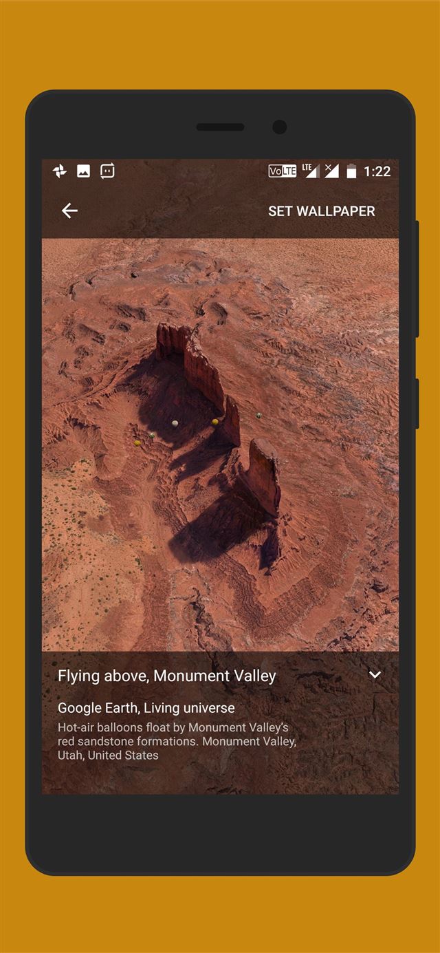 Tema Bergerak Flying Above Monument Valley  iPhone X wallpaper 