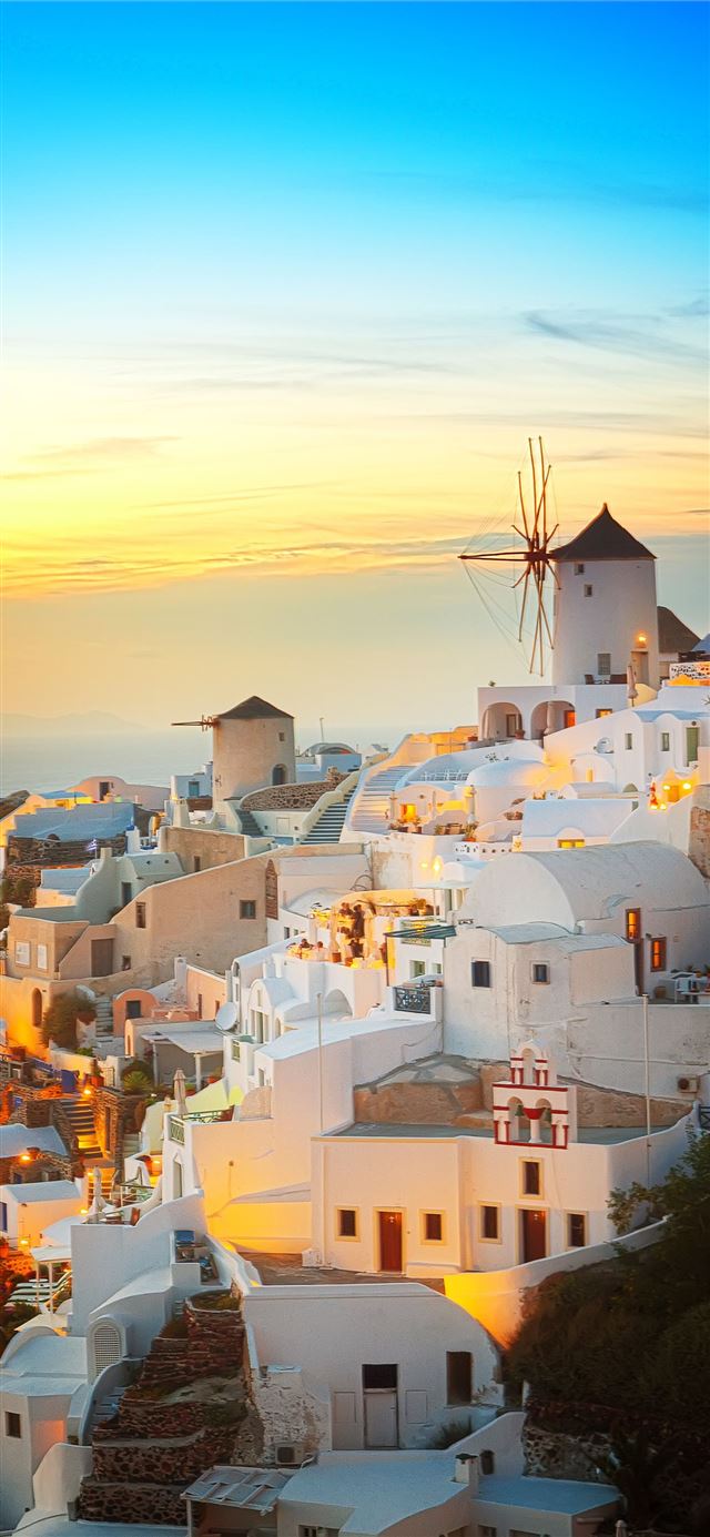 The Best Places to Watch the Sunset in Santorini iPhone X wallpaper 